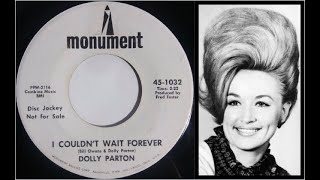 (45 RPM Vinyl) Dolly Parton &quot;I Couldn&#39;t Wait Forever&quot;