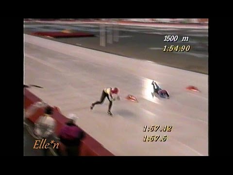 Winter Olympic Games Albertville 1992 - 1500 m Tröger - Jaroszek