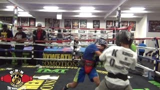 MAYWEATHER SPAR WARS: BOXING PRODIGY AKEEM VS DONTE LANGHORNE