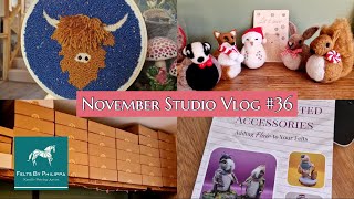 🦔 A busy month in a NEEDLE FELTING business | Kits, baubles, a new book review and punch needling! 🦔