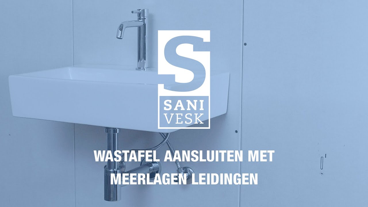 Wastafel aansluiten met meerlagen leidingsysteem