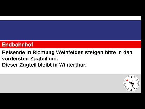 ZVV Ansage, Dieser Zugteil bleibt in Winterthur (S24) DE-EN