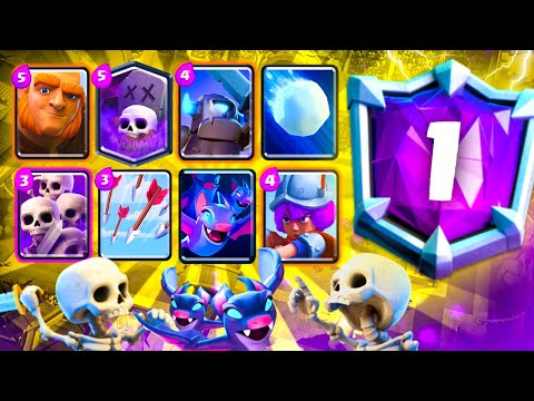 PUSHING TO #1 IN THE WORLD GIANT GRAVEYARD - CLASH ROYALE