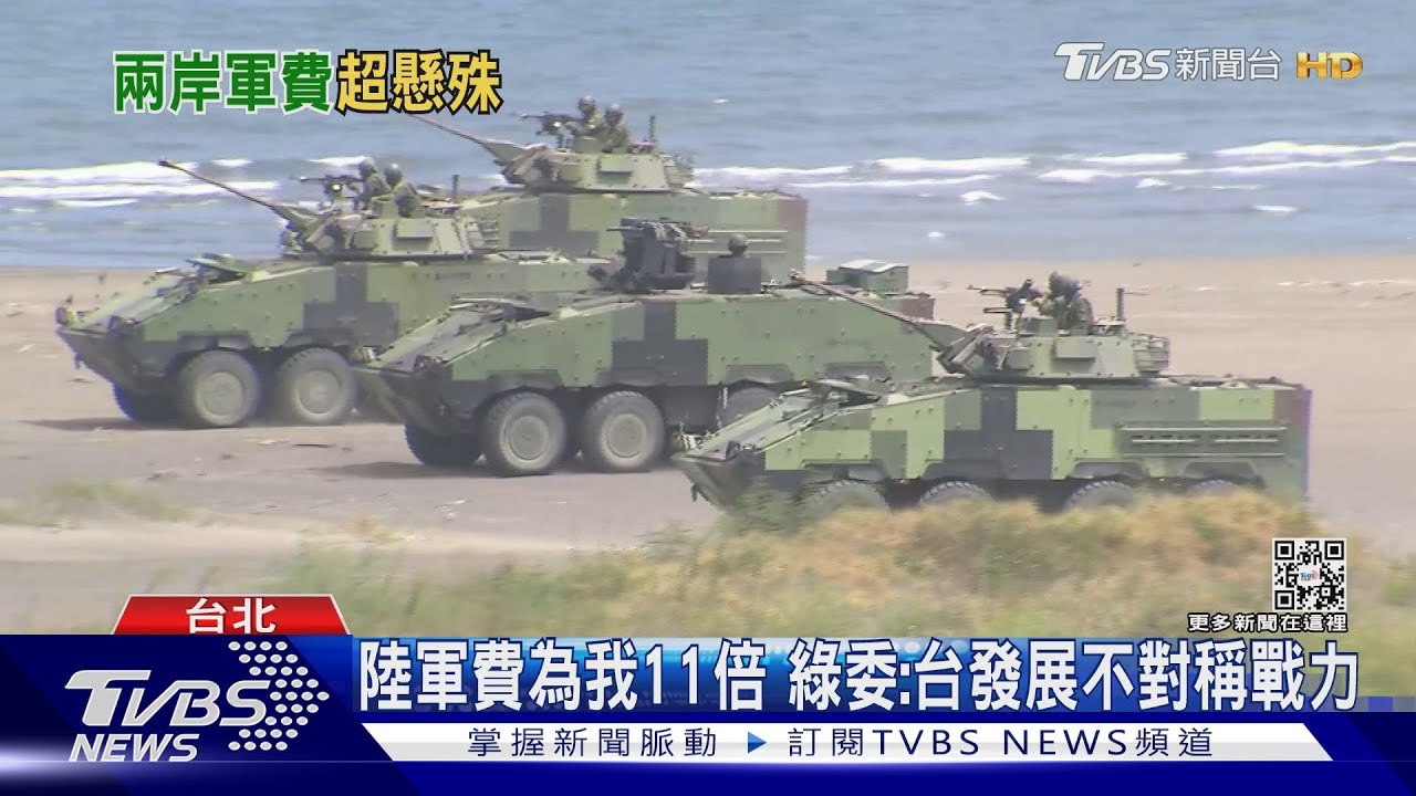 陸軍費為我11倍 綠委:台發展不對稱戰力