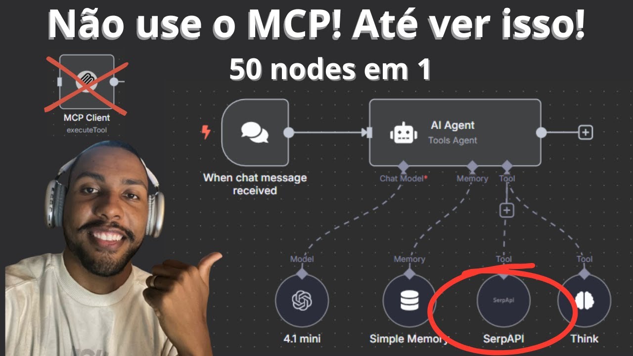 Pare de Usar MCP AGORA! Descubra o Poder do SerpAPI + Tool Think no n8n  #automação #ia #n8n