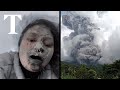 Hikers trapped as volcano erupts on Mount Marapi in Indonesia