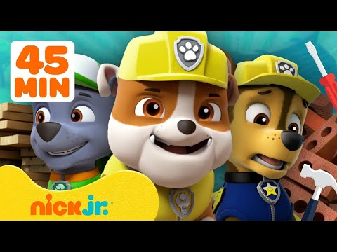 PAW Patrol | Rubbles BESTE Momente am Bau bei PAW Patrol! | 45-Minuten-Zusammenstellung | Nick Jr.