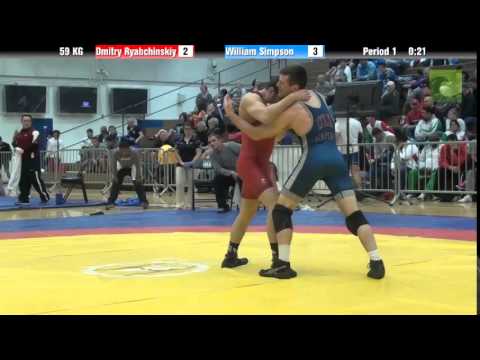 59KG CR2 - Dmitry Ryabchinskiy (NYAC) vs. William Simpson (Army)