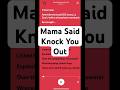 Mama Said Knock You Out By LL COOL J Lyrics Spotifyhits Lyrics Song Music 90s Fyp Llcoolj