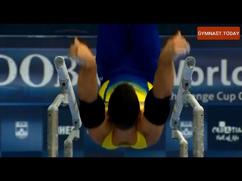 Top 3 in Men's Parallel Bars Final - 2023 Osijek Gymnastics World Challenge Cup