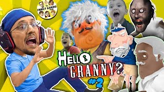 HELLO GRANNY in our HOUSE!!! FGTEEV ❤️&#39;s GRANNY BABE! Hello Neighbor Granny&#39;s House Mod Game #2