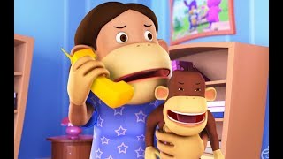 Five Little Monkeys - Nursery Rhymes For Kids And Children | Baby Songs  | Hippy Hoppy Show
