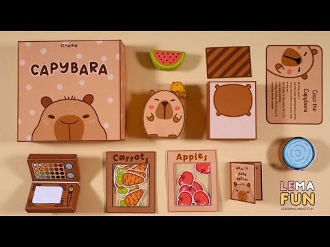 DIY Capybara Paper Craft Box | Fun crafts to make at home with kids