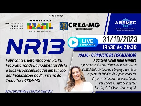 NR13 - Fabricantes, Reformadores, PLH´s e Proprietários de Equipamentos NR-13