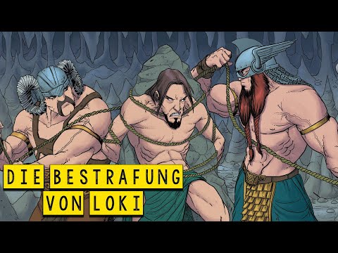 Norse Mythology - The Punishment of Loki - History and Mythology Illustrated