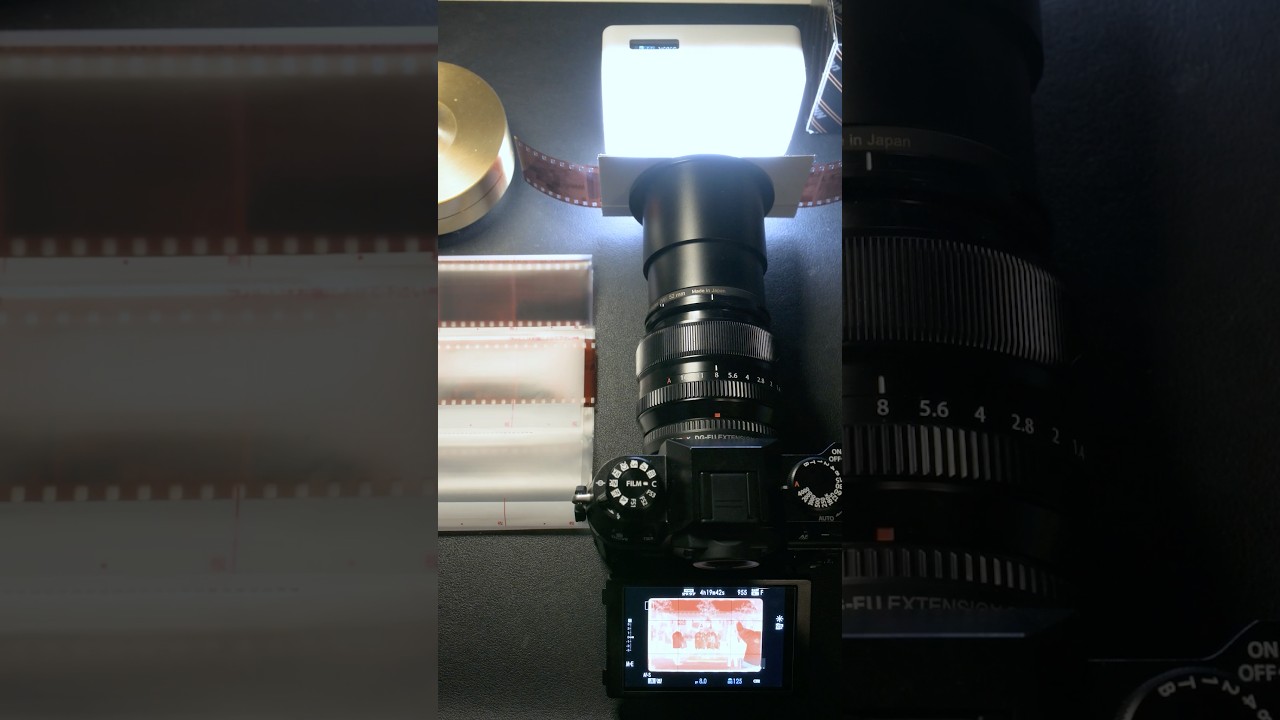 🏠お家でネガデュープ。解説動画のリンクは概要欄に書いてます。フィルムスキャンではなくネガデュープというらしい💡 #photography　#nikon #filmphotography