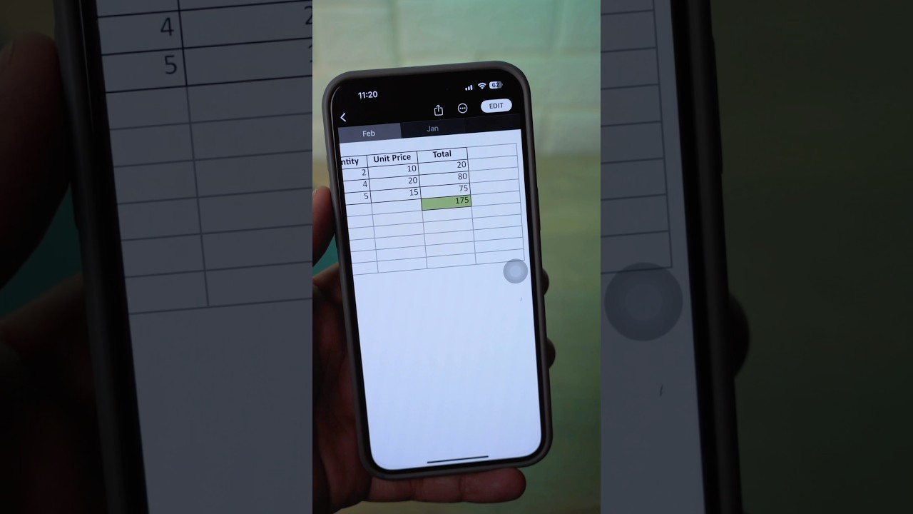 Open EXCEL Files on iPhone #shorts