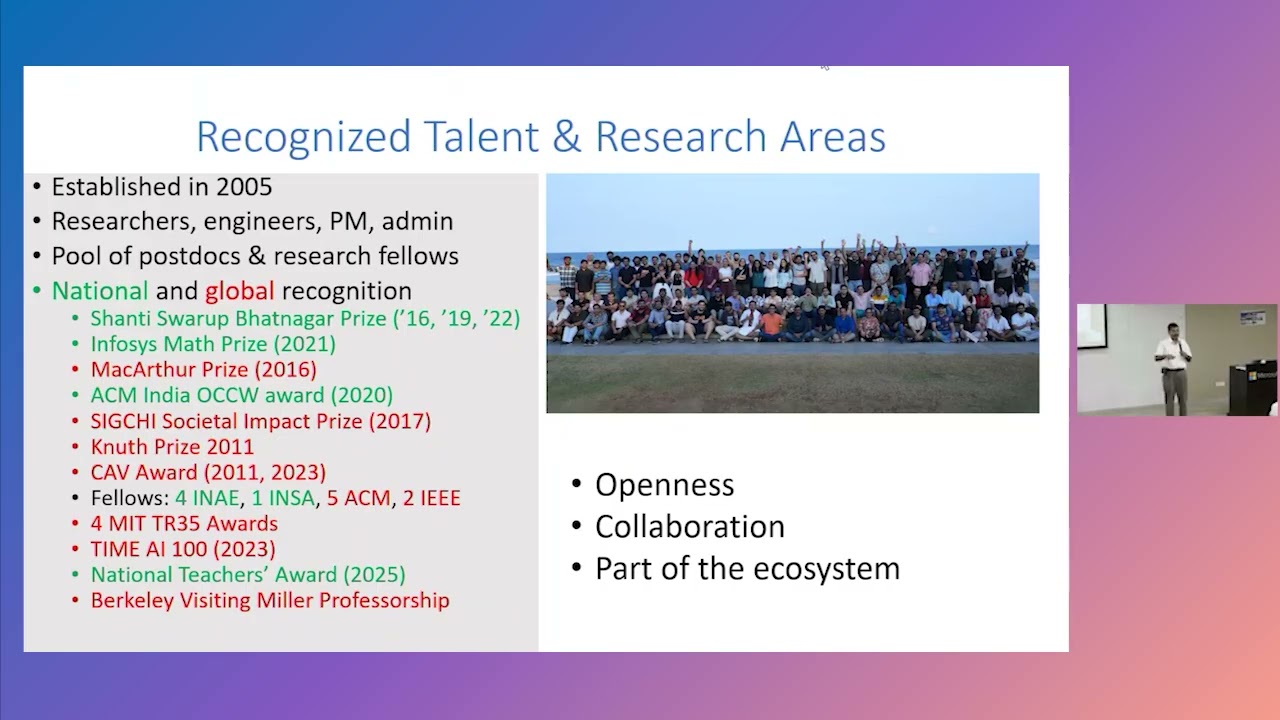 Welcome Session - Microsoft Research India Academic Summit 2026