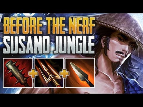PRE-NERF CARRYING! Susano Jungle Gameplay (SMITE Conquest)