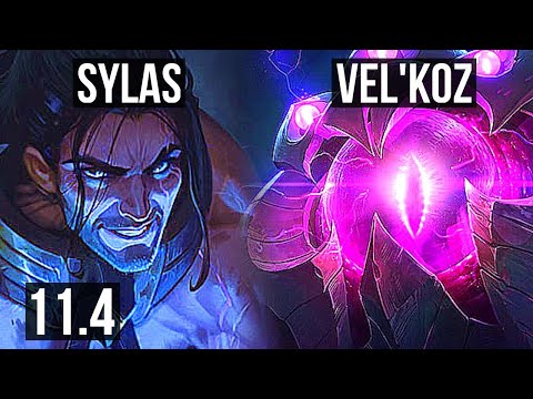SYLAS vs VEL'KOZ (MID) | 9 solo kills, 15/2/6, 500+ games, Legendary | NA Diamond | v11.4