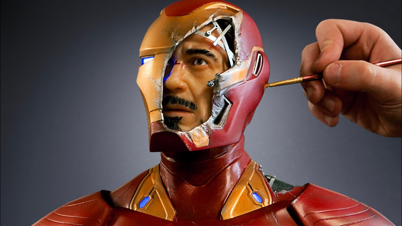 Sculpture Tutorial - Iron Man time lapse video by Infinity War