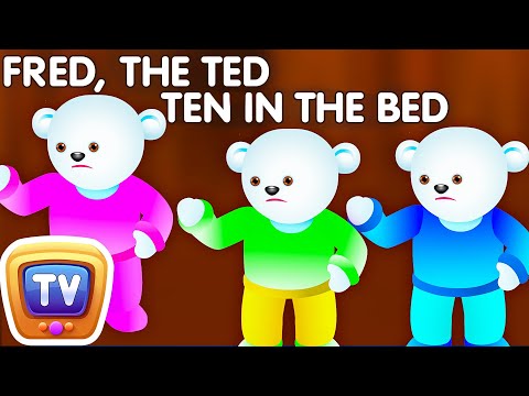Ten In The Bed Nursery Rhyme With Lyrics - Cartoon Animation Rhymes & Songs for Children