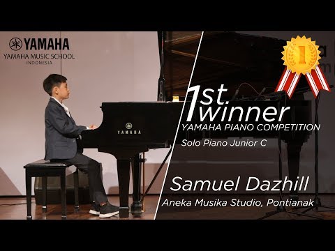 Yamaha Piano Competition 2018, 1st Winner Junior B, Samuel Dazhill - Toccata from Pour Le Piano