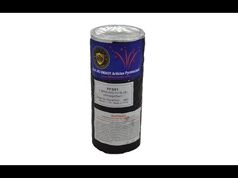PFS081 3 INCH RED TO BLUE MINE - DOMINATOR FIREWORKS PRO