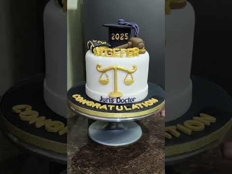 HOW TO MAKE A CAKE FOR LAWYER | ATTORNEY | JURIS DOCTOR #fondantcake  #youtubevideo #fyp 