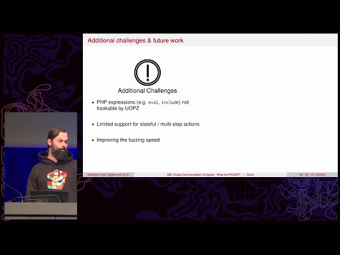 38C3 - What the PHUZZ?! Finding 0-days in Web Applications with Coverage-guided Fuzzing