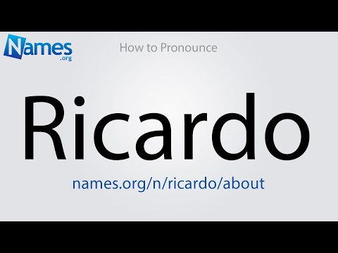 How to Pronounce Ricardo