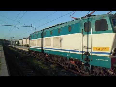 E655.077 sul TCS 69018 in partenza da Roma Tiburtina dopo il cambio PDM