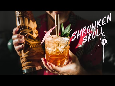 Make the Shrunken Skull - EASY tiki recipe!