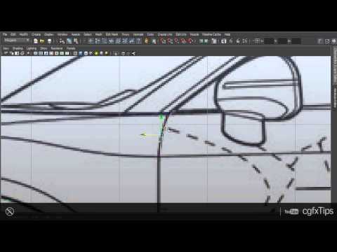 Maya Tutorial: Car Modelling - Audi R8 (3D Blueprint)