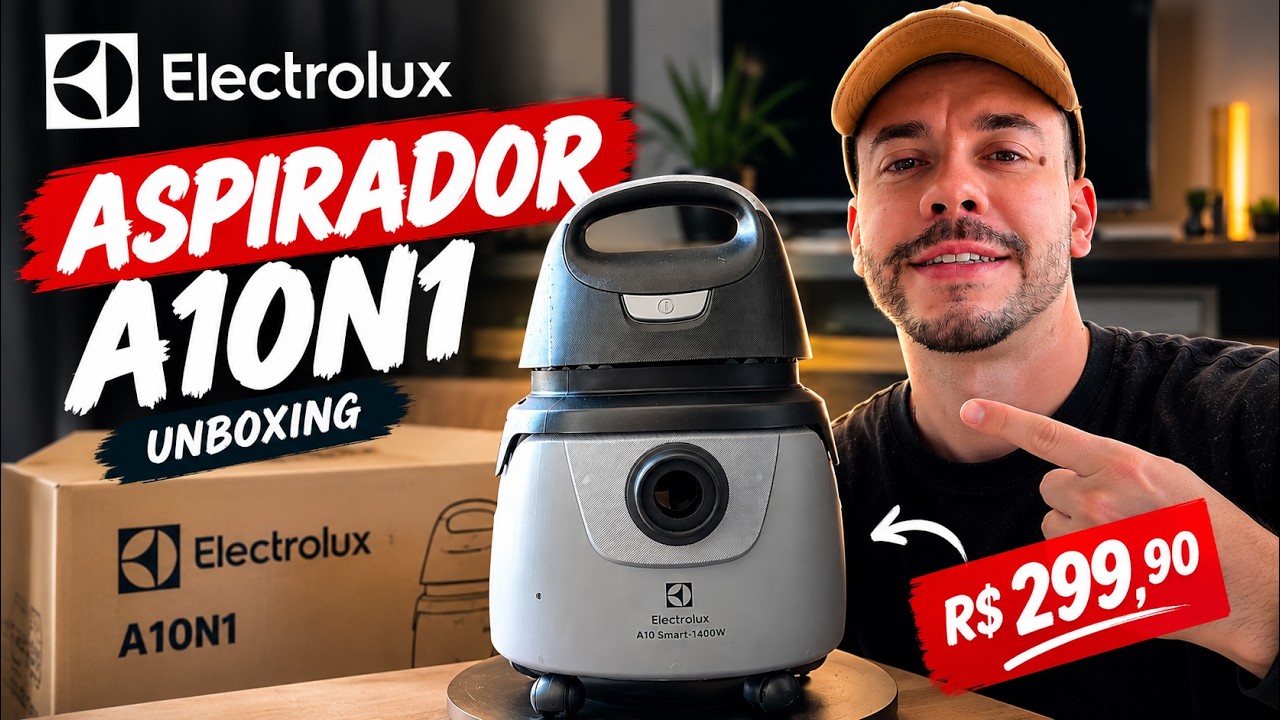 Miniatura da avaliação em vídeo de Aspirador Electrolux A10N1 1400W