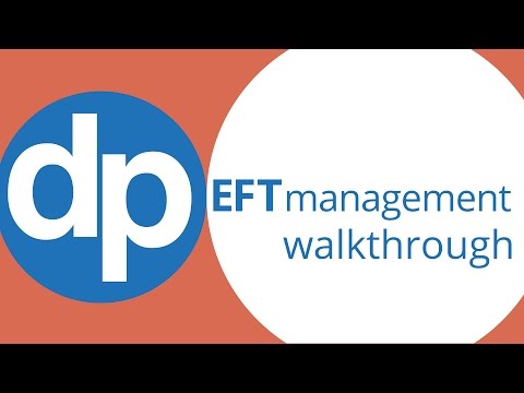 DonorPerfects's EFT Management - Walkthrough