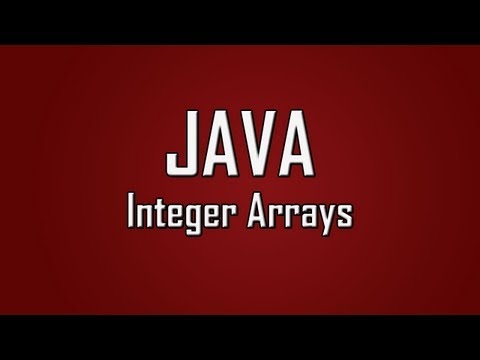 Learn Java 17 Integer Arrays