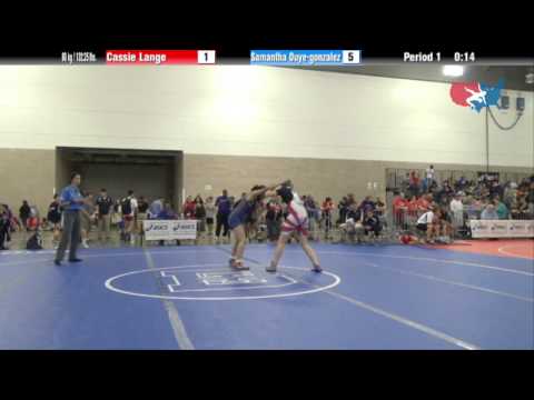 FILA Cadet 60 kg / 132.25 lbs. - Cassie Lange vs. Samantha Ouye-gonzalez