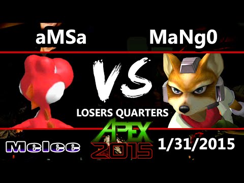 Apex 2015 - Mango (Fox) Vs. aMSa (Yoshi) - Losers Quarters - SSBM