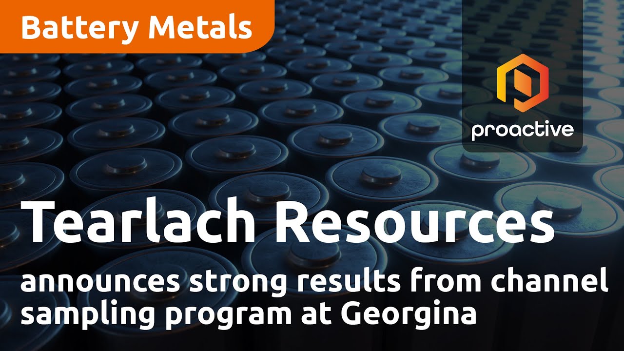 Tearlach Resources announces strong results from channel sampling program at Georgina Properties
