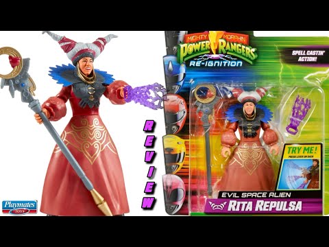 Phenomenal! Playmates Toys Might Morphing Power Rangers Re-Ignition Rita Repulsa 4K video review