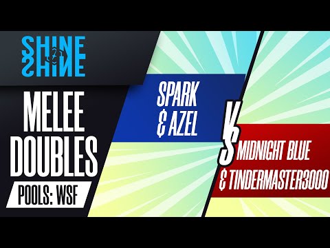 Spark/Azel vs Midnight Blue/TinderMaster3000 - Pool B2: Melee Doubles - Shine 2022