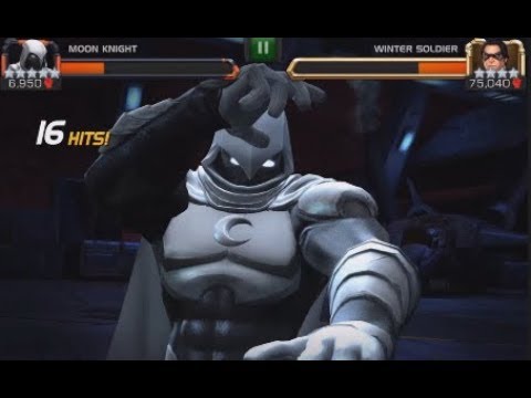 Marvel contest of champions 5 star rank 3 Moon knight testing!!( Rol Winter soldier)