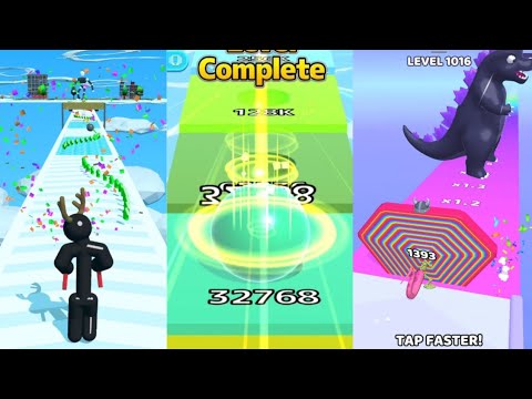 ‎@CutiePie22yt  - Level 999 : Layer Man Run 3D vs Ball Run Infinity vs Tall Man Run #cutiepie22yt