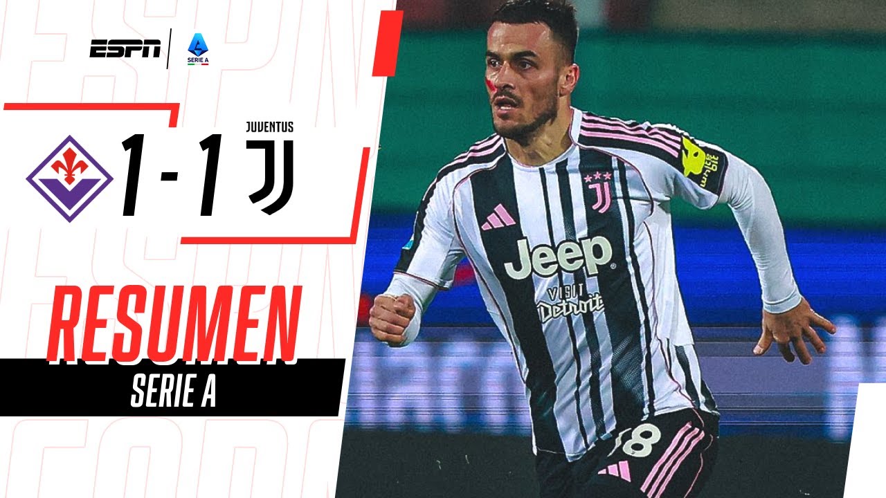 LA JUVE RESCATÓ UN PUNTO ANTE EL ÚLTIMO DE LA TABLA | Fiorentina 1-1 Juventus | RESUMEN