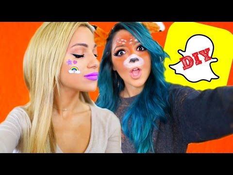 5 DIY SNAPCHAT FILTER Halloween Costumes 2016! Video