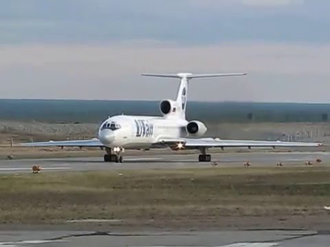 Tu-154m UTair Take off from Mirny.RA-85789.