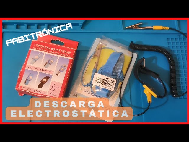 Vídeo relacionado con HeyNana Pulsera antiestática de descarga ESD - con cable de puesta a tierra y clips de cocodrilo - Base en sí misma para prevenir la acumulación de electricidad estática