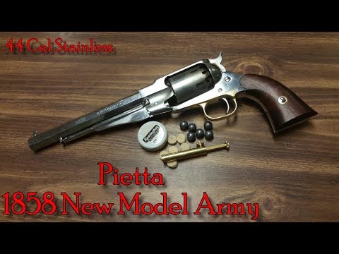 Pietta 1858 Stainless Steel Black Powder Revolver