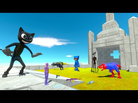 CARTOON CAT + FPS AVATAR CASTLE RESCUE MISSION - Animal Revolt Battle Simulator